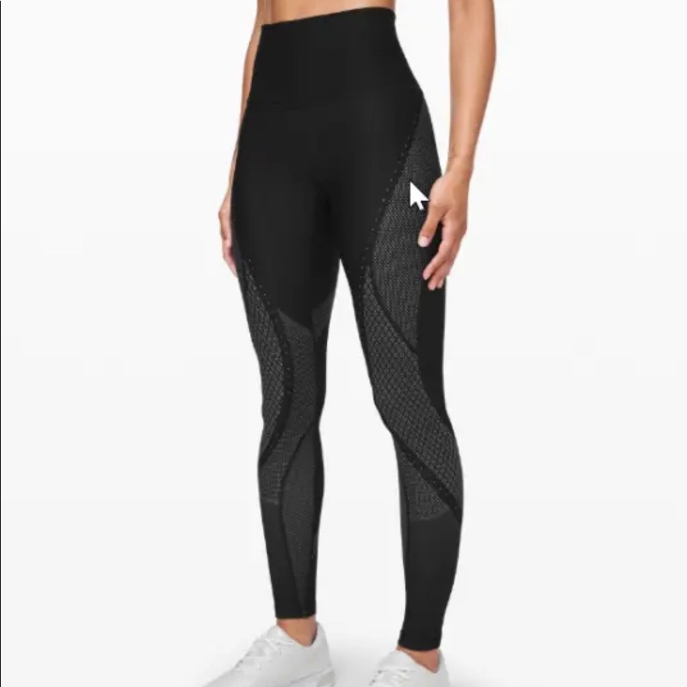 🌼Lululemon Mapped Out High -Rise Tight 28” Black Glacier Gray Size 2 ⭐️⭐️